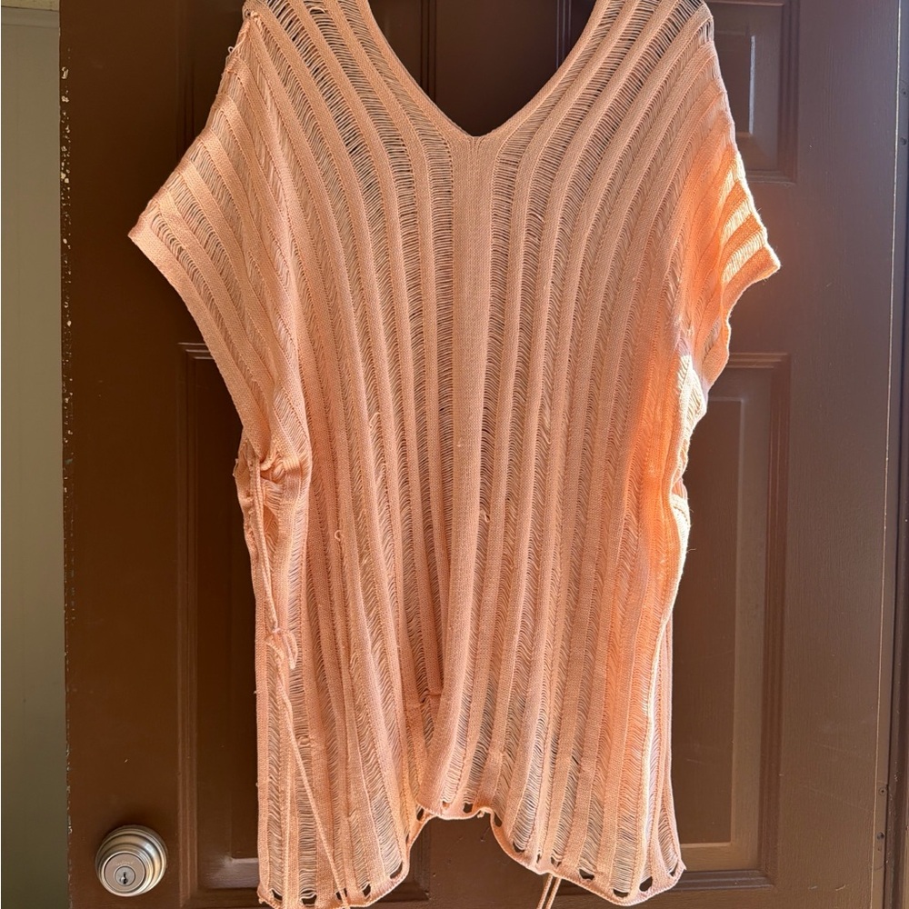 Cupshe Peach Bathing Suit Cover